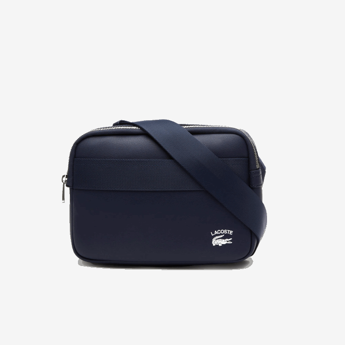 21 VVL0A1956 hombres Lacoste bolso reporter con borde en contraste