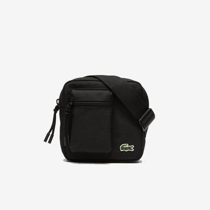 991 VVL0A2091 hombres Lacoste bolso cámara ajustable con cremallera en el hombro