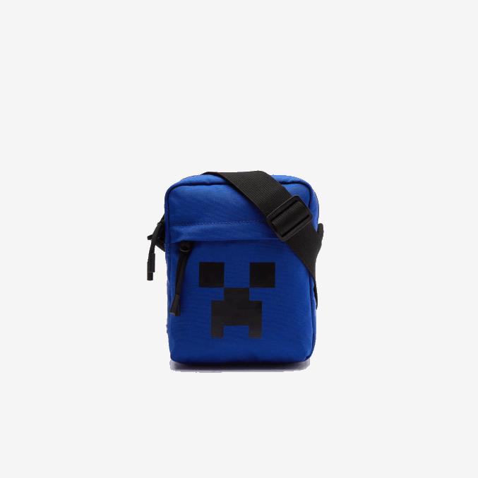 Cosmique minecraft j93 VVL0A2035 hombresbolso cruzado vertical de lona con estampado de lacoste x minecraft