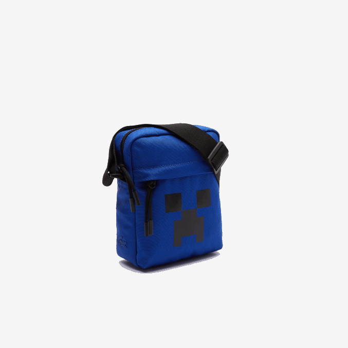 Cosmique minecraft j93 VVL0A2035 hombresbolso cruzado vertical de lona con estampado de lacoste x minecraft