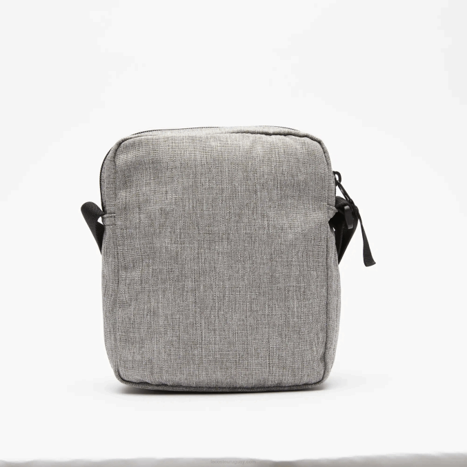 gris chino a39 VVL0A2000 hombres Lacoste bolsa de hombro de fibra reciclada
