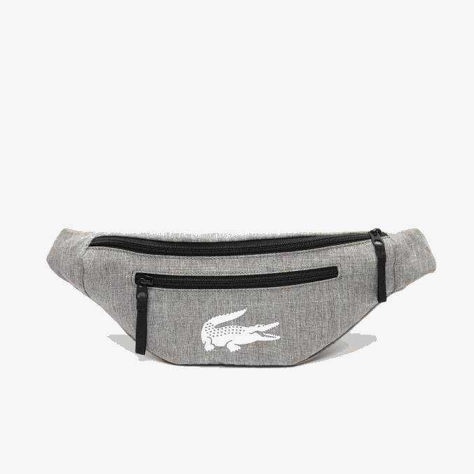gris chino a39 VVL0A2005 hombres Lacoste riñonera de fibra reciclada