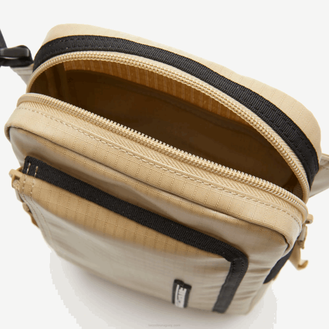 león negro m21 VVL0A1962 hombres Lacoste cartera con detalle de cremallera en contraste