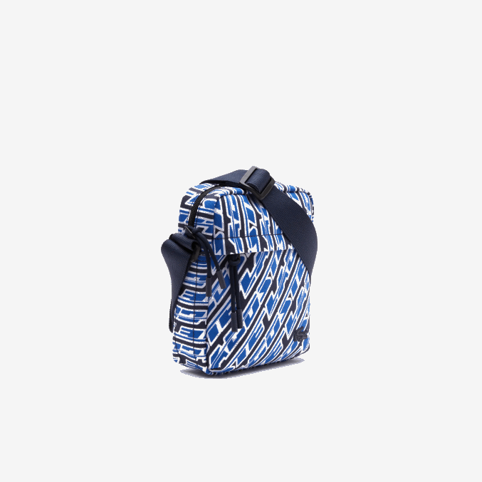 mono royaume blanco l63 VVL0A1974 hombres Lacoste bolsa messenger vertical con logo estampado