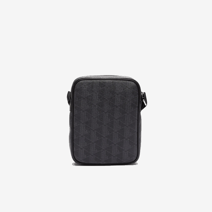 monograma noir gris h45 VVL0A2038 hombres Lacoste bolso vertical de lona con monograma blend