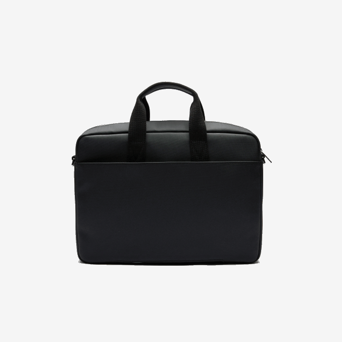 negro 000 VVL0A2027 hombres Lacoste bolso portaordenador clásico petit piqué