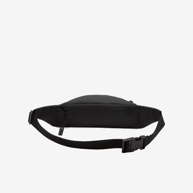 negro 000 VVL0A2065 hombres Lacoste riñonera de lona revestida lcst con cremallera