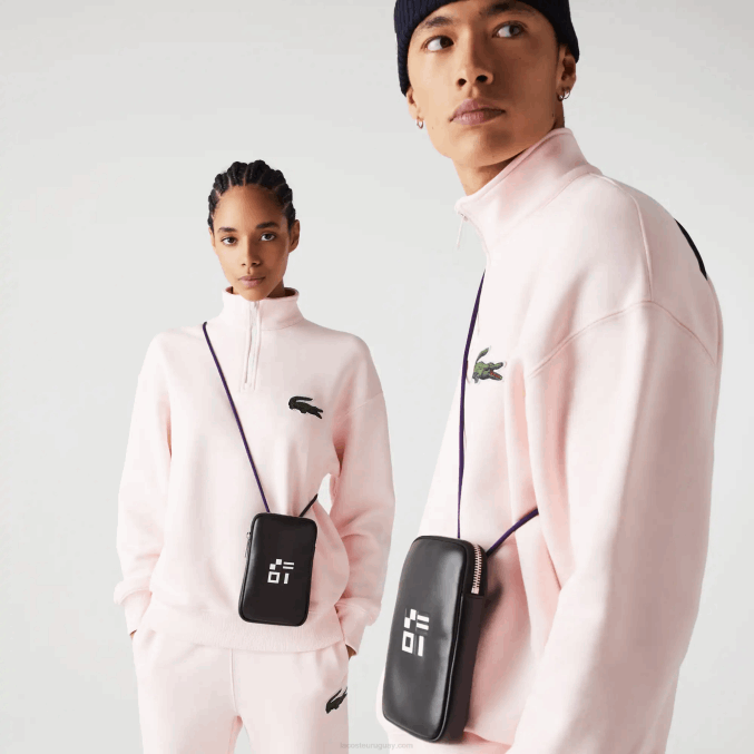 negro blanco samui k94 VVL0A2129 hombres Lacoste titular del teléfono de impresión