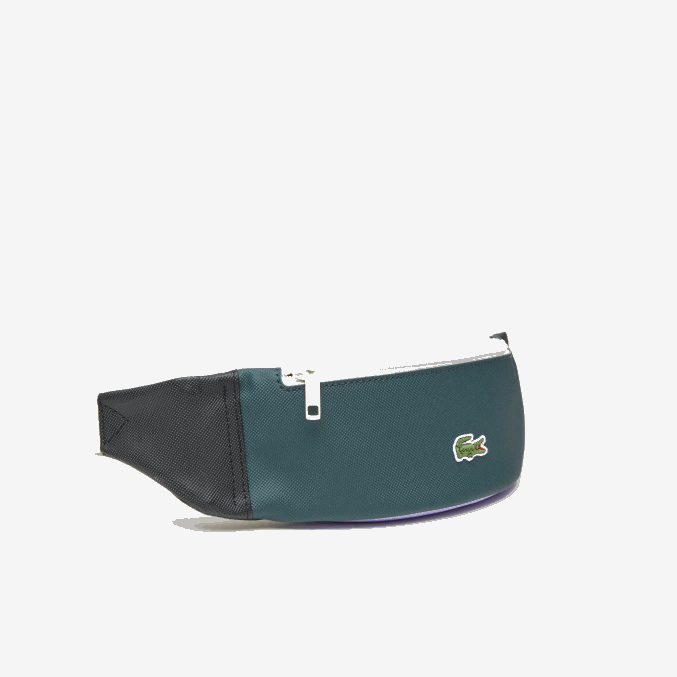 noir laponie plumaje cyna l19 VVL0A2061 hombres Lacoste riñonera con efecto patchwork