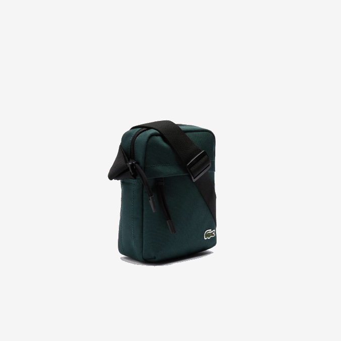 plumaje negro g81 VVL0A2119 hombres Lacoste bolso multiusos vertical de lona neocroc