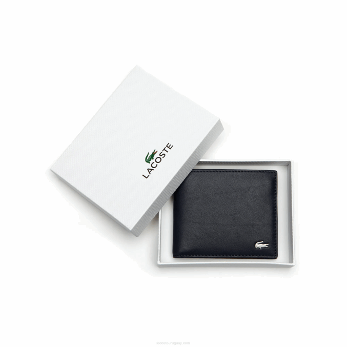 21 VVL0A1945 hombres Lacoste billetera de cuero fitzgerald