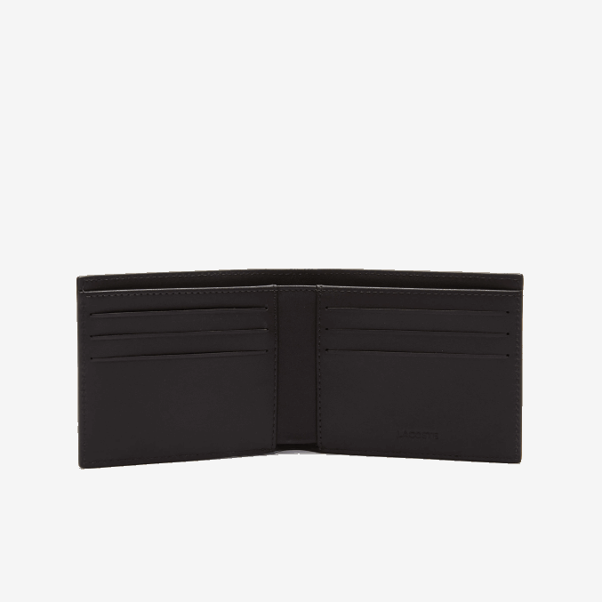 marrón oscuro 028 VVL0A1952 hombres Lacoste cartera fitzgerald de piel para seis tarjetas