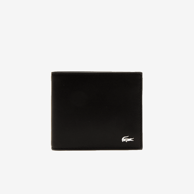 negro 000 VVL0A2043 hombres Lacoste Juego de billetera y tarjetero de cuero fitzgerald
