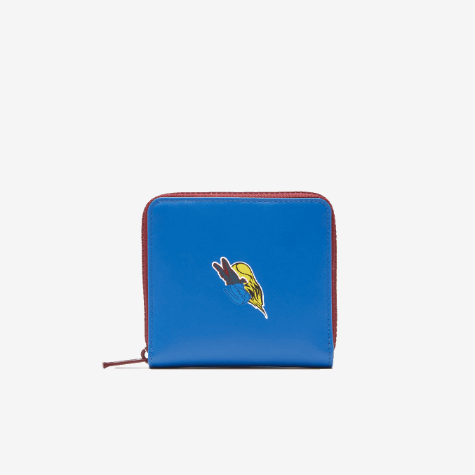 puerto deportivo k22 VVL0A2133 hombres Lacoste cartera con cremallera y placa de cocodrilo