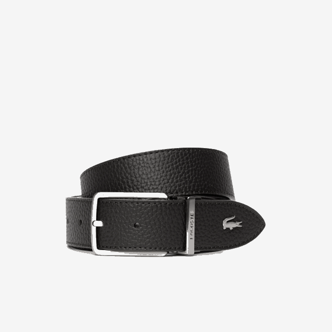 28 VVL0A2097 hombres Lacoste cinturón con hebilla grabada