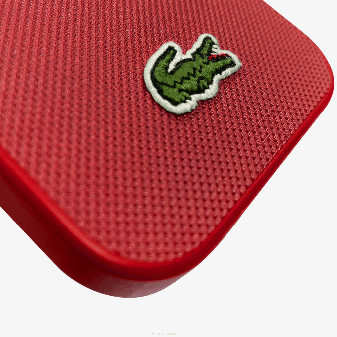 marrón azul marino 883 VVL0A2214 hombres Lacoste funda iphone 14 pro max efecto petit pique