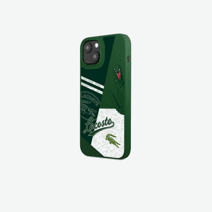 vert 132 b01 VVL0A2222 hombres Lacoste funda para iphone 14 plus con estampado patchwork