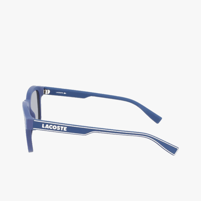 azul mate 401 VVL0A2307 hombres Lacoste lentes de sol rectangulares active line