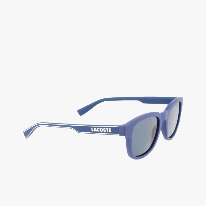 azul mate 401 VVL0A2307 hombres Lacoste lentes de sol rectangulares active line