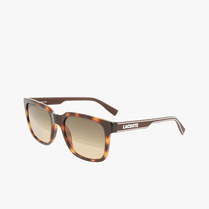 habana oscura 230 VVL0A2282 hombres Lacoste lentes de sol rectangulares active line