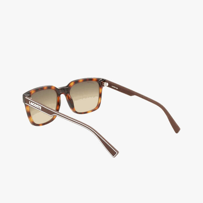 habana oscura 230 VVL0A2282 hombres Lacoste lentes de sol rectangulares active line