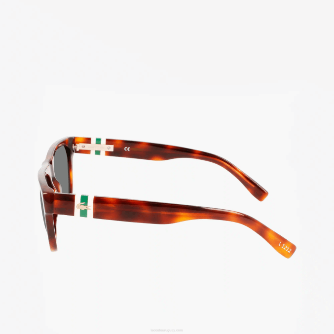 la habana 240 VVL0A2183 hombres Lacoste gafas de sol estilo escamas rectangulares de acetato l.12.12