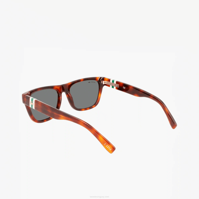 la habana 240 VVL0A2183 hombres Lacoste gafas de sol estilo escamas rectangulares de acetato l.12.12
