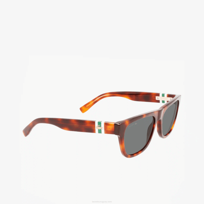 la habana 240 VVL0A2183 hombres Lacoste gafas de sol estilo escamas rectangulares de acetato l.12.12