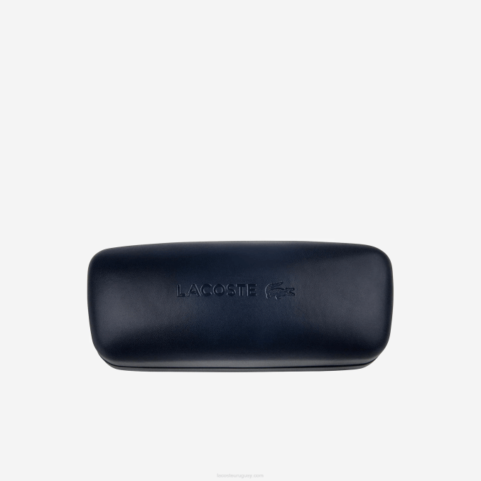 negro mate 001 VVL0A2308 hombres Lacoste lentes de sol rectangulares con diseño colour block