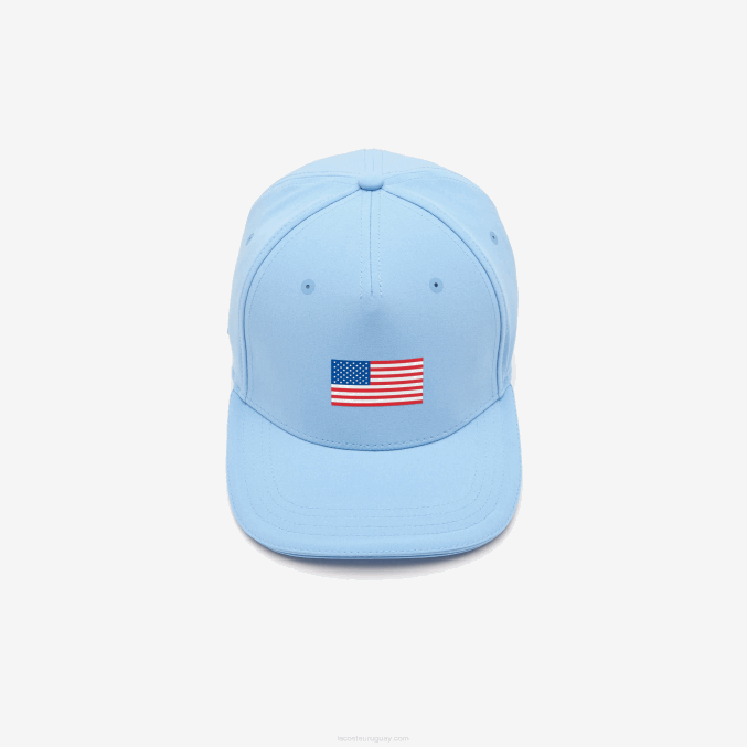 azul 5r4 VVL0A2332 hombres Lacoste gorra ajustable de la bandera americana del deporte de la copa de los presidentes