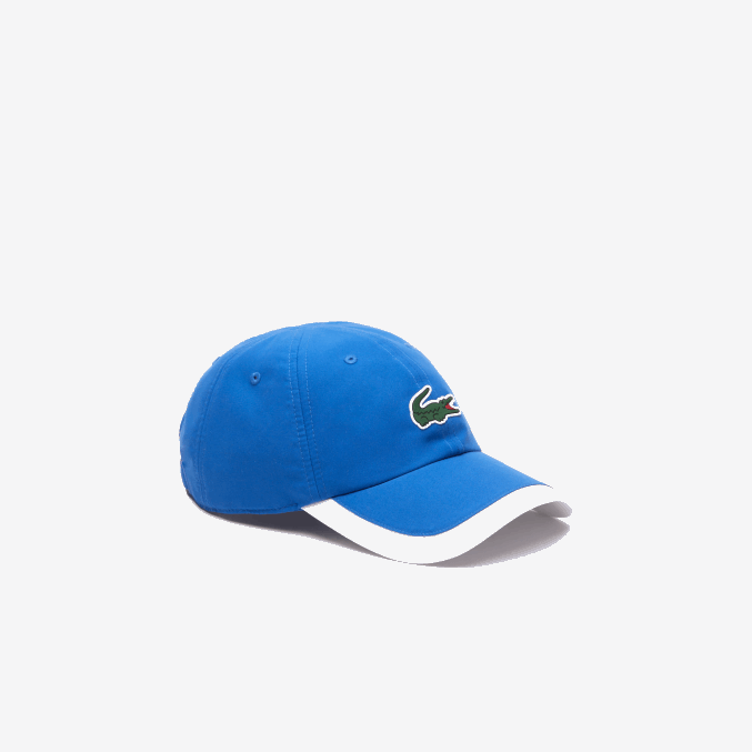 azul blanco ar6 VVL0A2188 hombres Lacoste gorra deportiva ligera con borde en contraste
