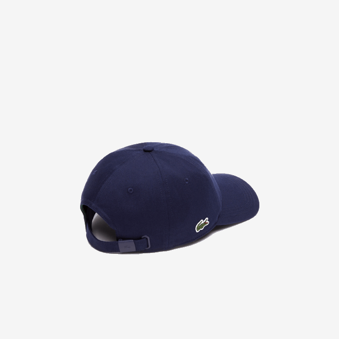 azul marino 166 VVL0A2182 hombres Lacoste gorra de sarga de algodón orgánico