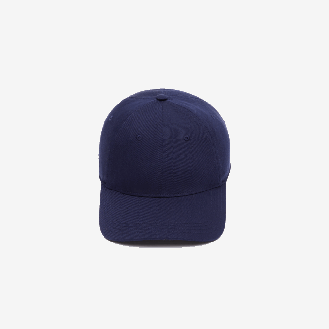 azul marino 166 VVL0A2182 hombres Lacoste gorra de sarga de algodón orgánico