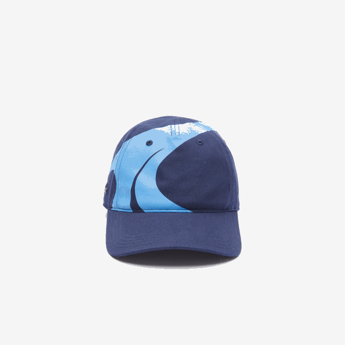 azul marino f65 VVL0A2326 hombres Lacoste gorra sport x theo curin de algodón orgánico