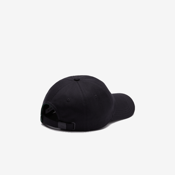 fondo azul marino VVL0A2301 hombres Lacoste banderines l gorro algodón orgánico