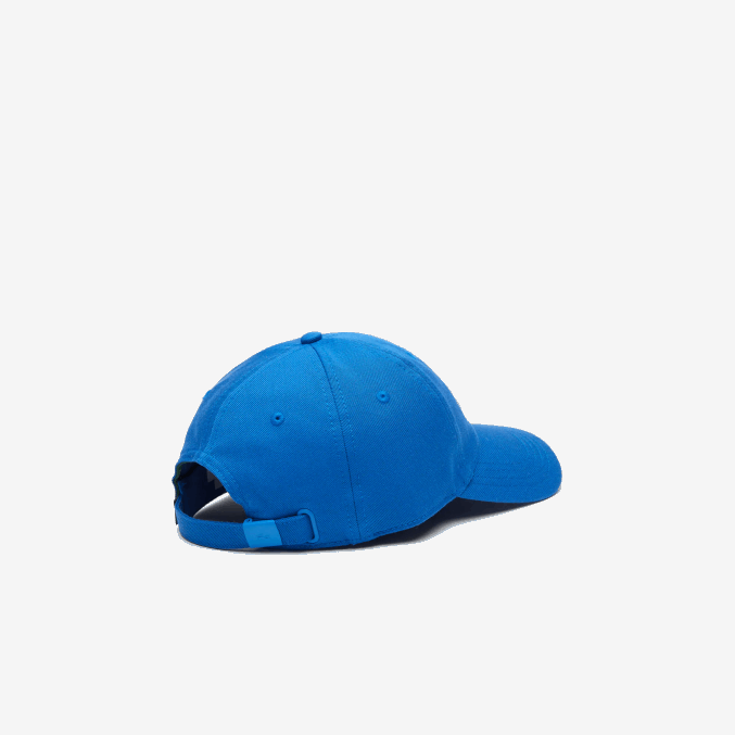 kxb azul VVL0A2145 hombres Lacoste gorra de sarga de algodón orgánico ajustable