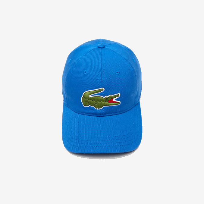 kxb azul VVL0A2145 hombres Lacoste gorra de sarga de algodón orgánico ajustable