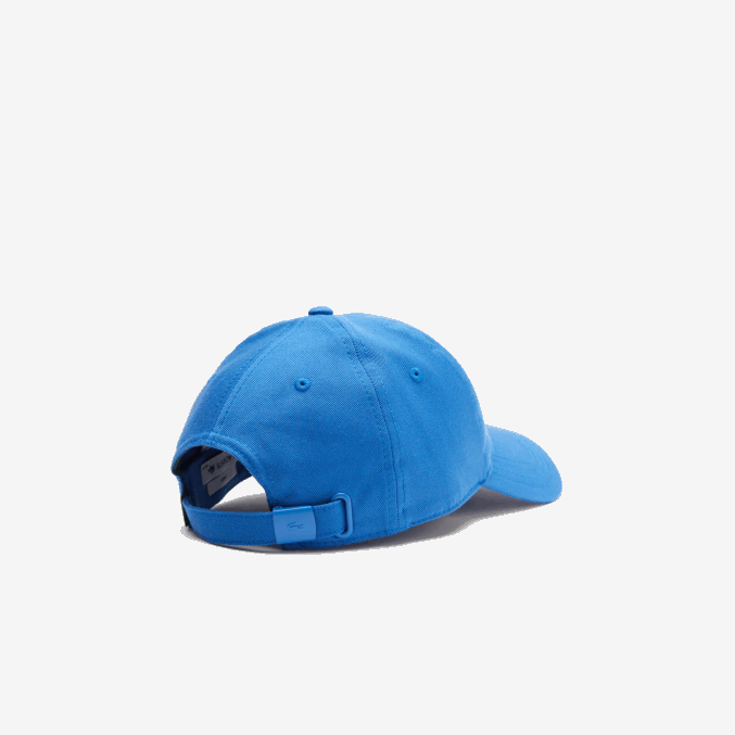 kxb azul VVL0A2148 hombres Lacoste gorra de sarga de algodón orgánico