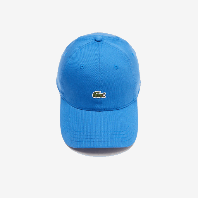 kxb azul VVL0A2148 hombres Lacoste gorra de sarga de algodón orgánico