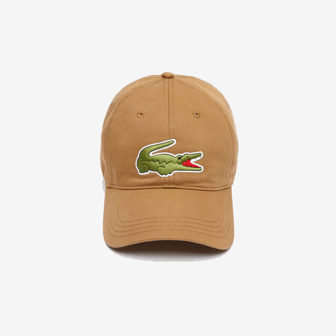marrón z0w VVL0A2235 hombres Lacoste gorra de sarga de algodón orgánico ajustable