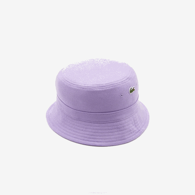 púrpura gfu VVL0A2159 hombres Lacoste sombrero de pescador de algodón orgánico
