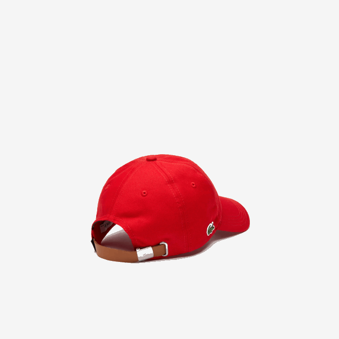 rojo 240 VVL0A2320 hombres Lacoste gorra con tira en contraste