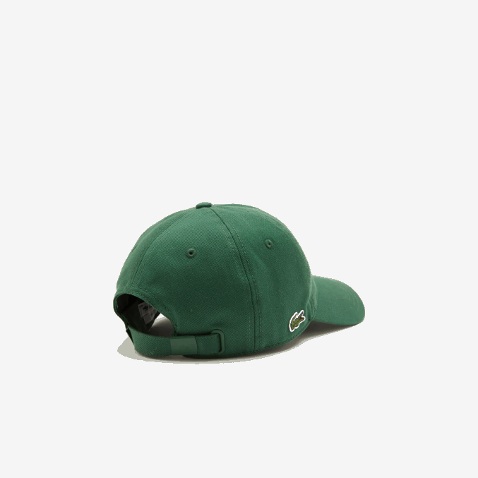 verde 132 VVL0A2286 hombres Lacoste gorra de sarga de algodón orgánico