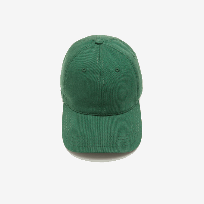 verde 132 VVL0A2286 hombres Lacoste gorra de sarga de algodón orgánico