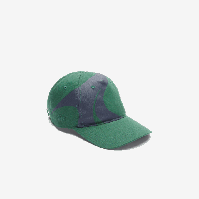 verde azul marino 381 VVL0A2327 hombres Lacoste gorra sport x theo curin de algodón orgánico
