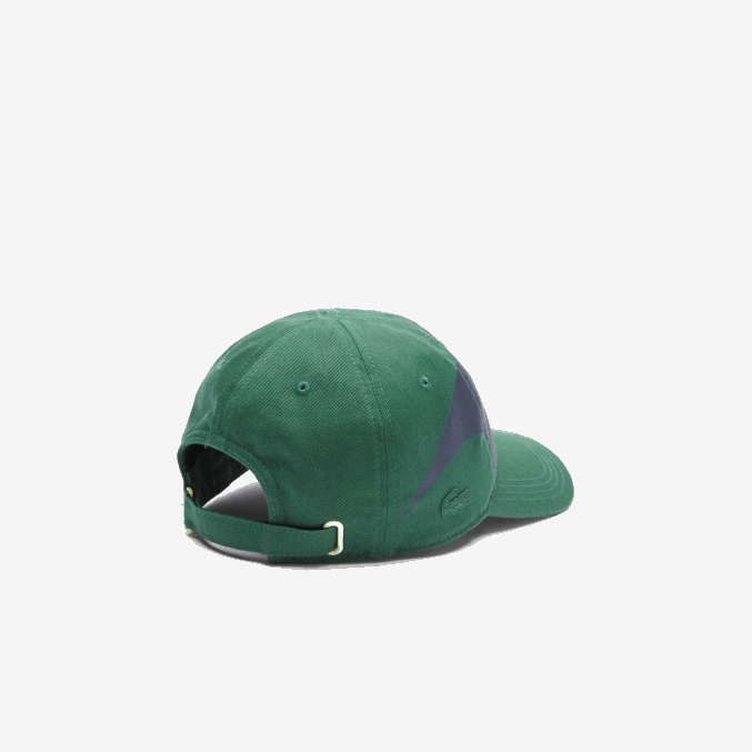 verde azul marino 381 VVL0A2327 hombres Lacoste gorra sport x theo curin de algodón orgánico
