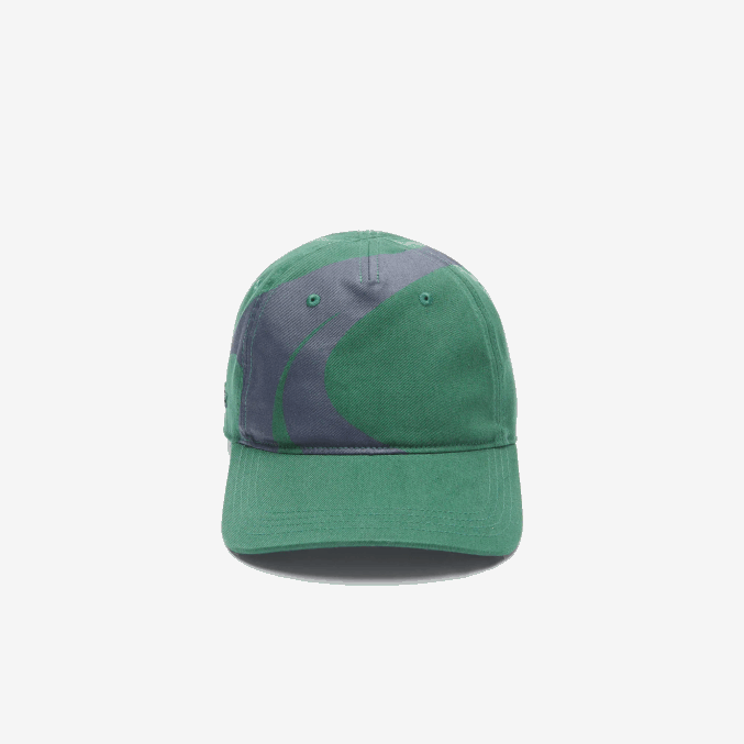 verde azul marino 381 VVL0A2327 hombres Lacoste gorra sport x theo curin de algodón orgánico