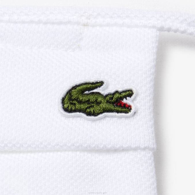 blanco 001 VVL0A2322 hombres Lacoste l.12.12 máscara de protección facial de piqué de algodón