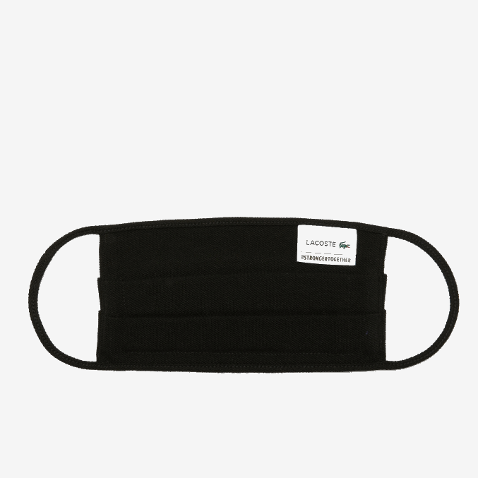 negro 031 VVL0A2262 hombres Lacoste l.12.12 máscaras faciales paquete de 3