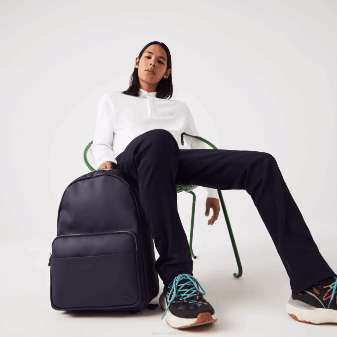 21 VVL0A2032 hombres Lacoste mochila clásica de petit piqué